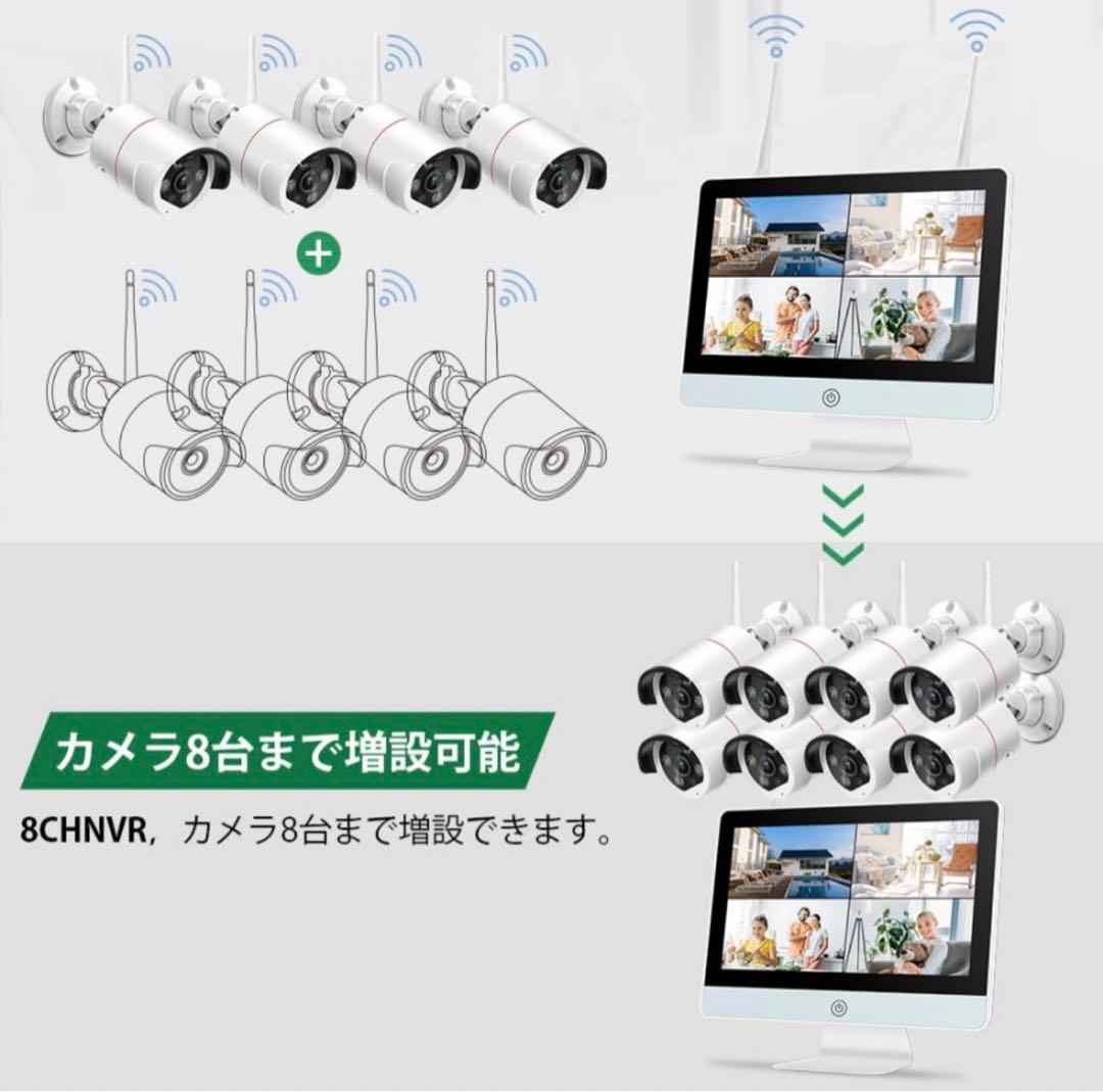 防犯カメラ4台★YESKAMO 多機能