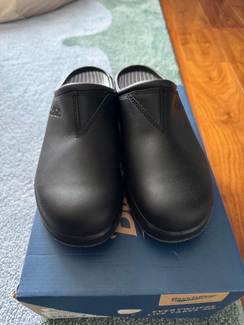 コムデギャルソンオム×Blundstone ブラック クロッグサンダル