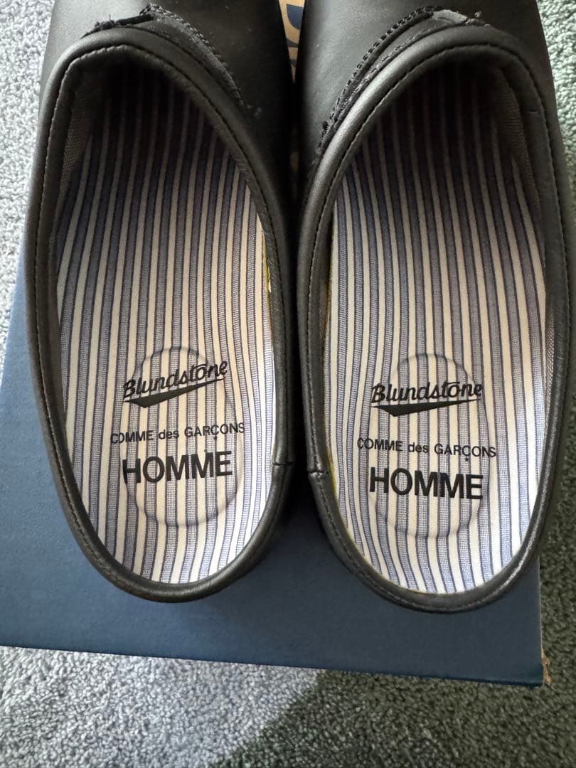 コムデギャルソンオム×Blundstone ブラック クロッグサンダル