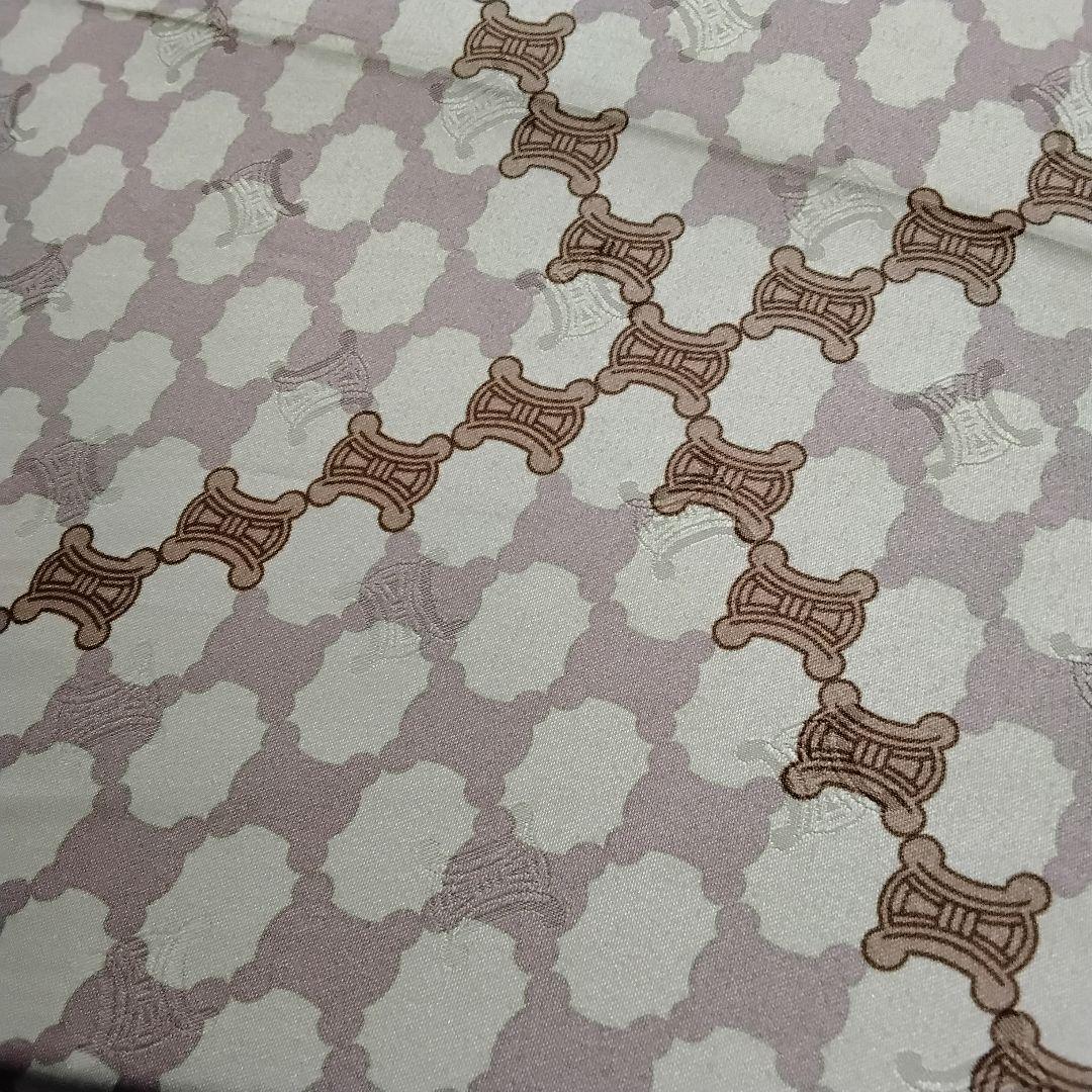 【美品】CELINE セリーヌ 長傘 トリオンフ 高級 雨傘 ブラウン