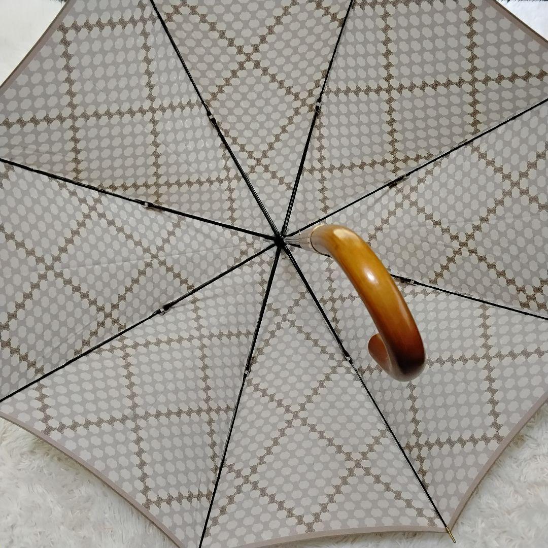 【美品】CELINE セリーヌ 長傘 トリオンフ 高級 雨傘 ブラウン