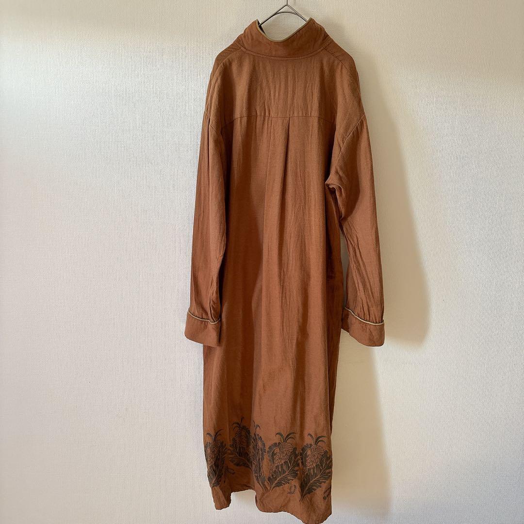 ✔️ didizizi ディディジジ オウム刺繍 ネルOP ワンピース ロング