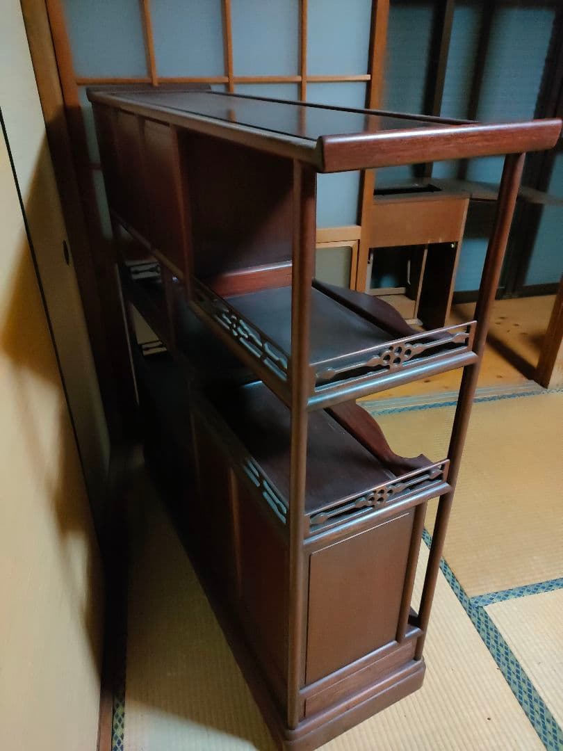 茶箪笥(年代物)幅120cm 高さ123cm 奥行42cm(直接引取も可)　花梨