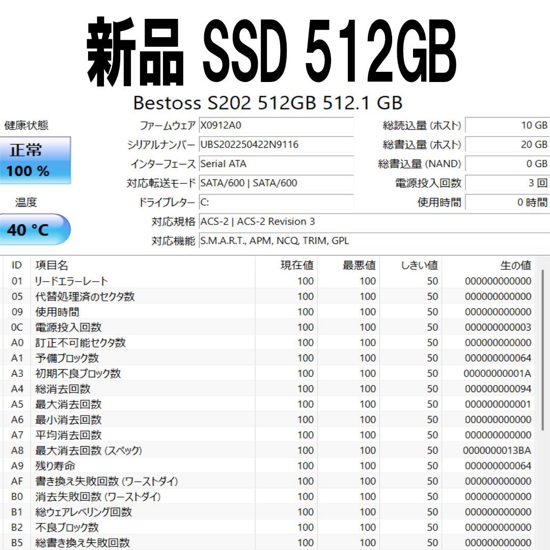 日本製 Ryzen5 広色域15.6インチ 新品SSD512GB メモリ16GB