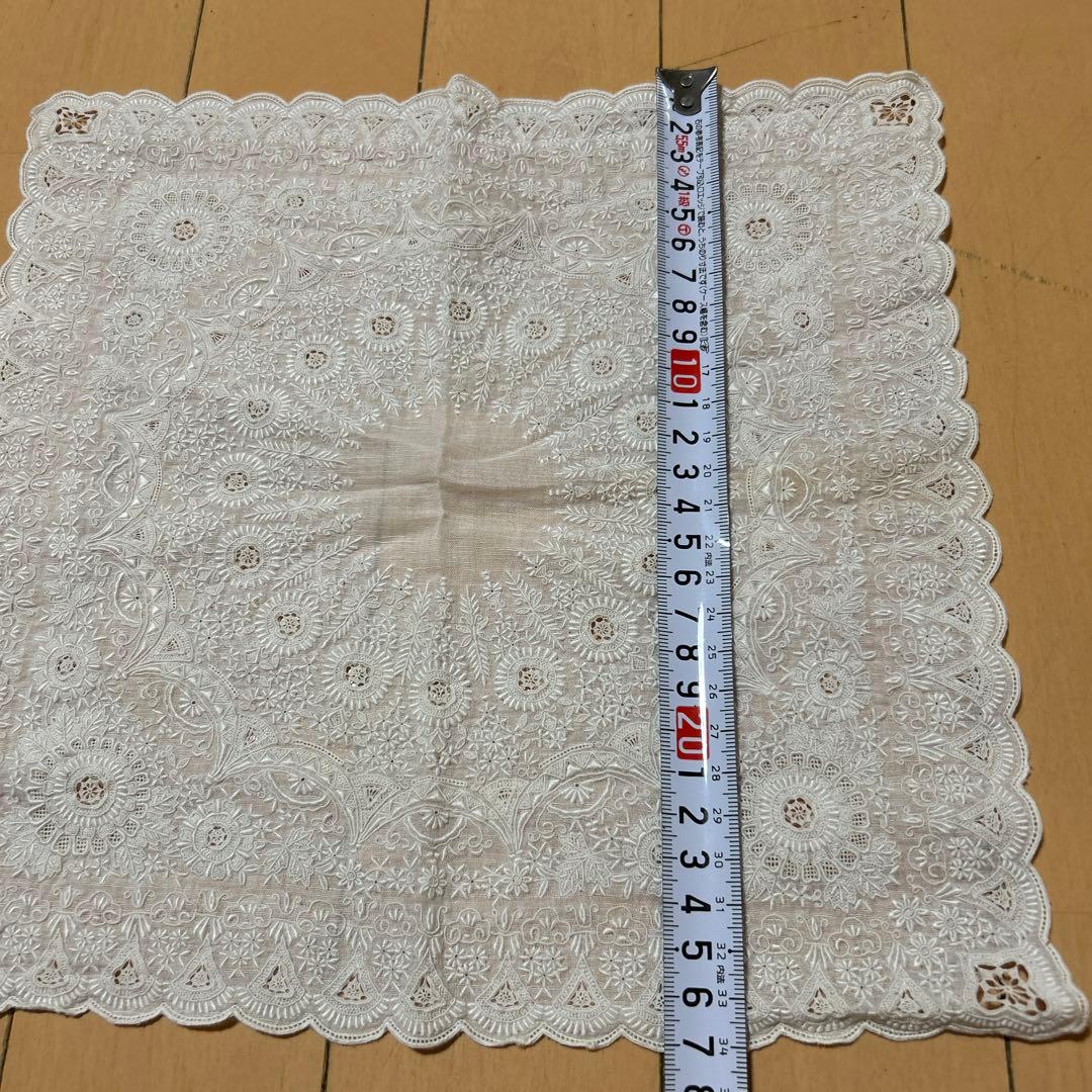 新品未使用汕頭刺繍ハンカチSWATOWスワトウ刺繍ハンカチ