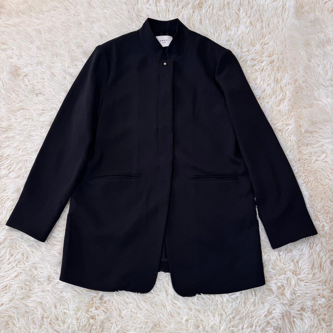 極美品　AMERI　TWILL JACKET LIKE TOP　アメリ　黒