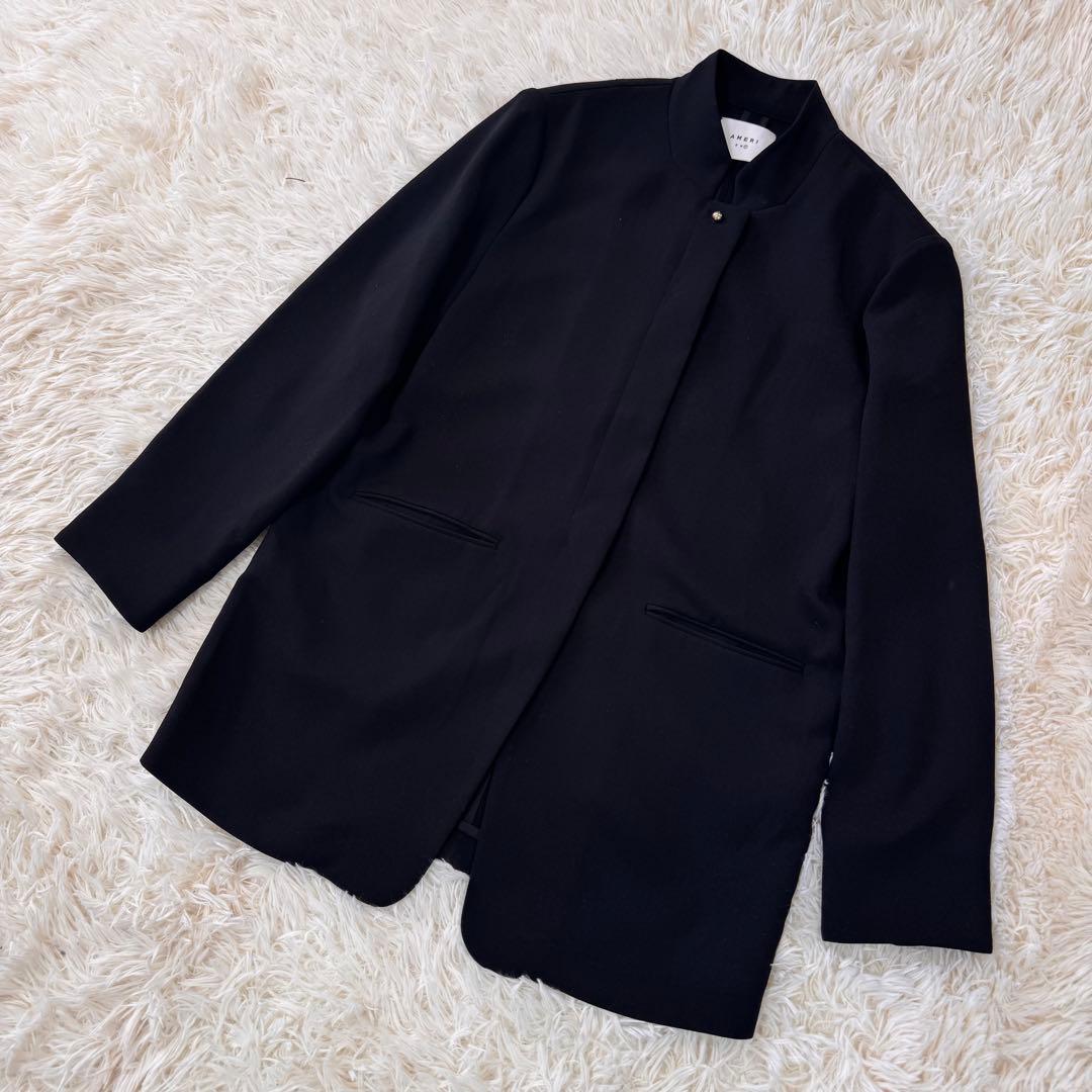 極美品　AMERI　TWILL JACKET LIKE TOP　アメリ　黒