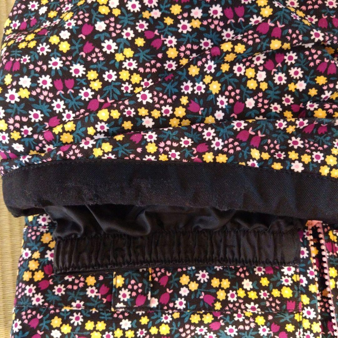 子ども用 防水スキーウェア 花柄