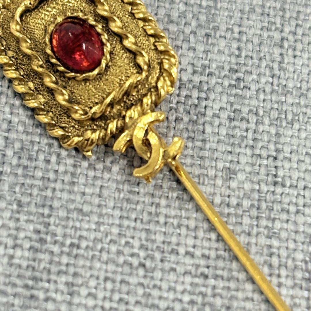 CHANEL シャネル ストーン ピンブローチ ヴィンテージ アクセサリー