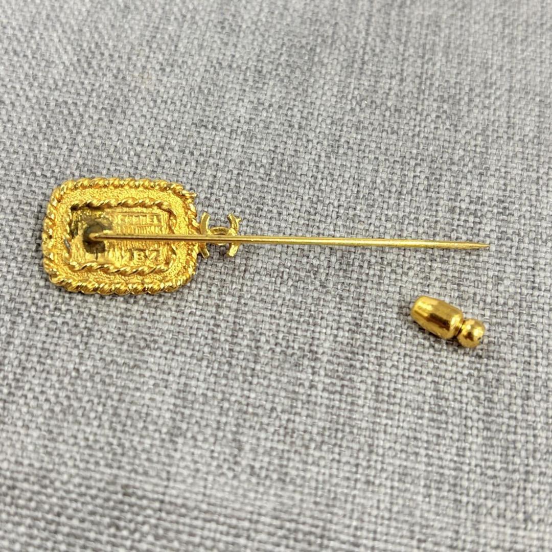 CHANEL シャネル ストーン ピンブローチ ヴィンテージ アクセサリー