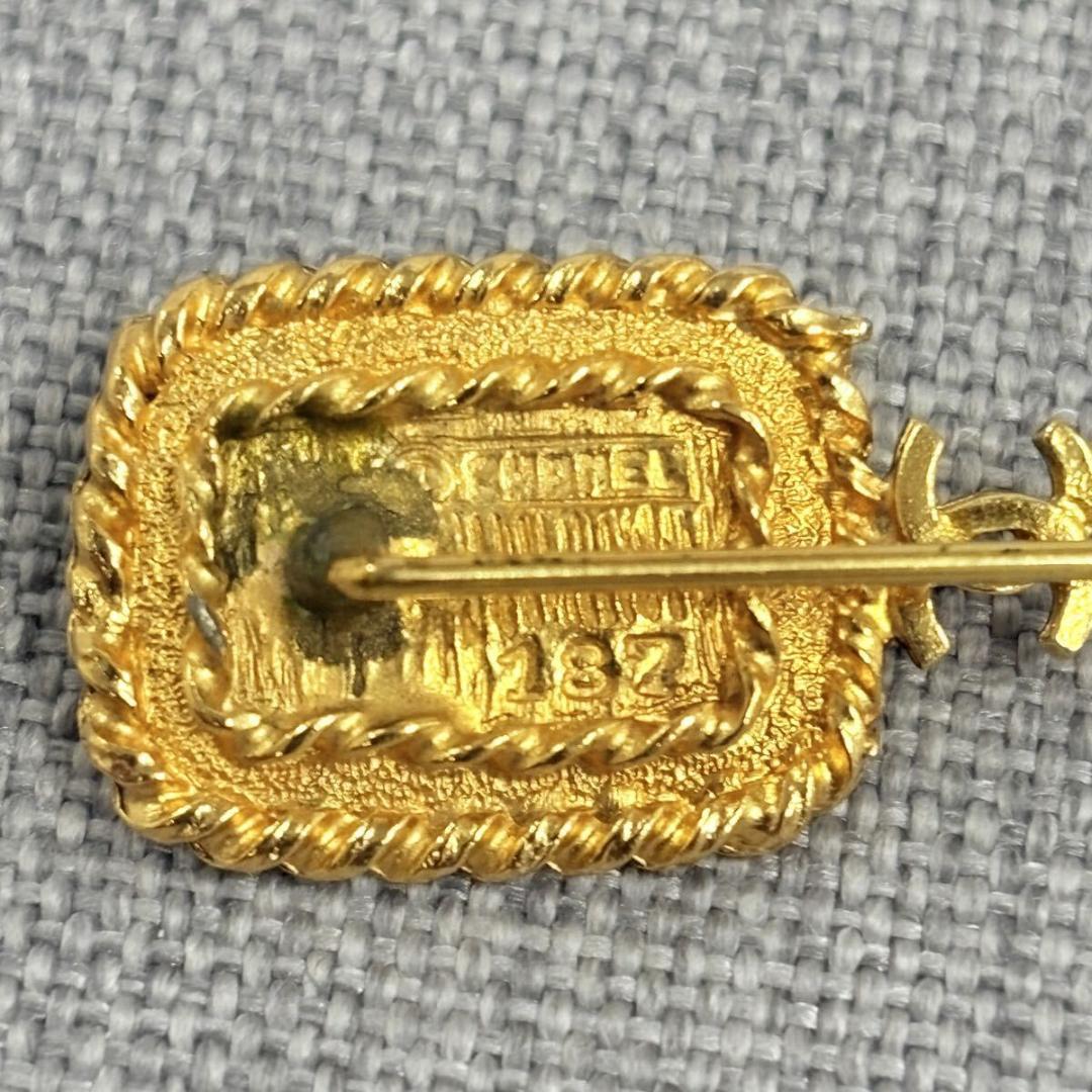 CHANEL シャネル ストーン ピンブローチ ヴィンテージ アクセサリー