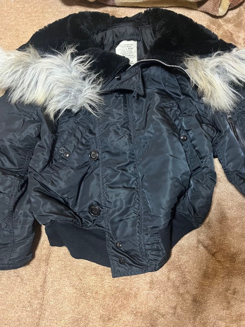 N2b ALPHA フライトジャケット M 短丈 USA 製 ブラック