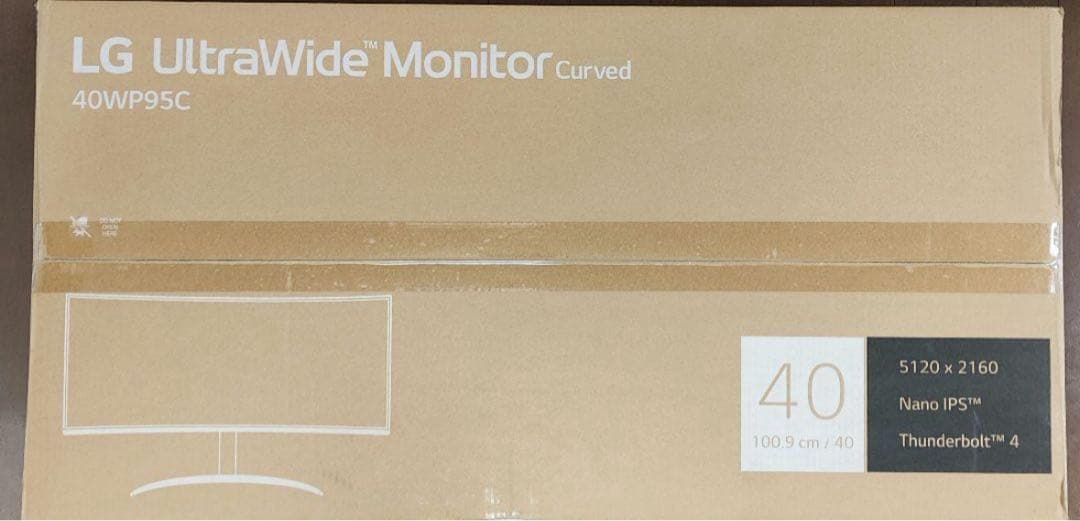 [新品未開封】 LG 39.7型 5K2Kモニター IPS 40WP95C-W