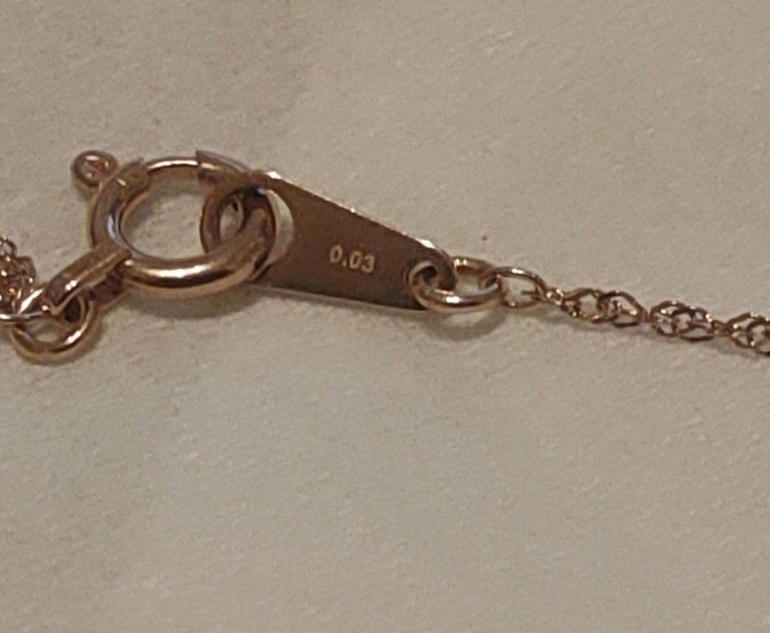 k10 Jouete スクリュー ダイヤモンドネックレス PG 0,03ct