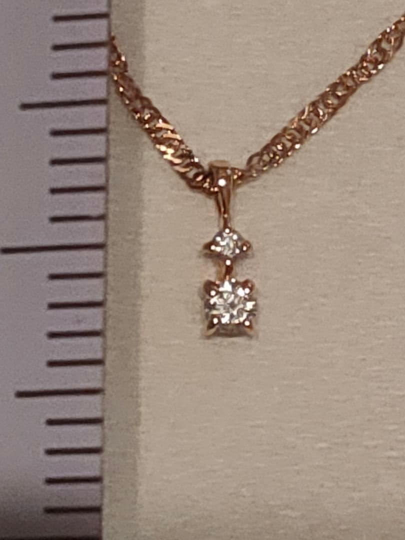 k10 Jouete スクリュー ダイヤモンドネックレス PG 0,03ct