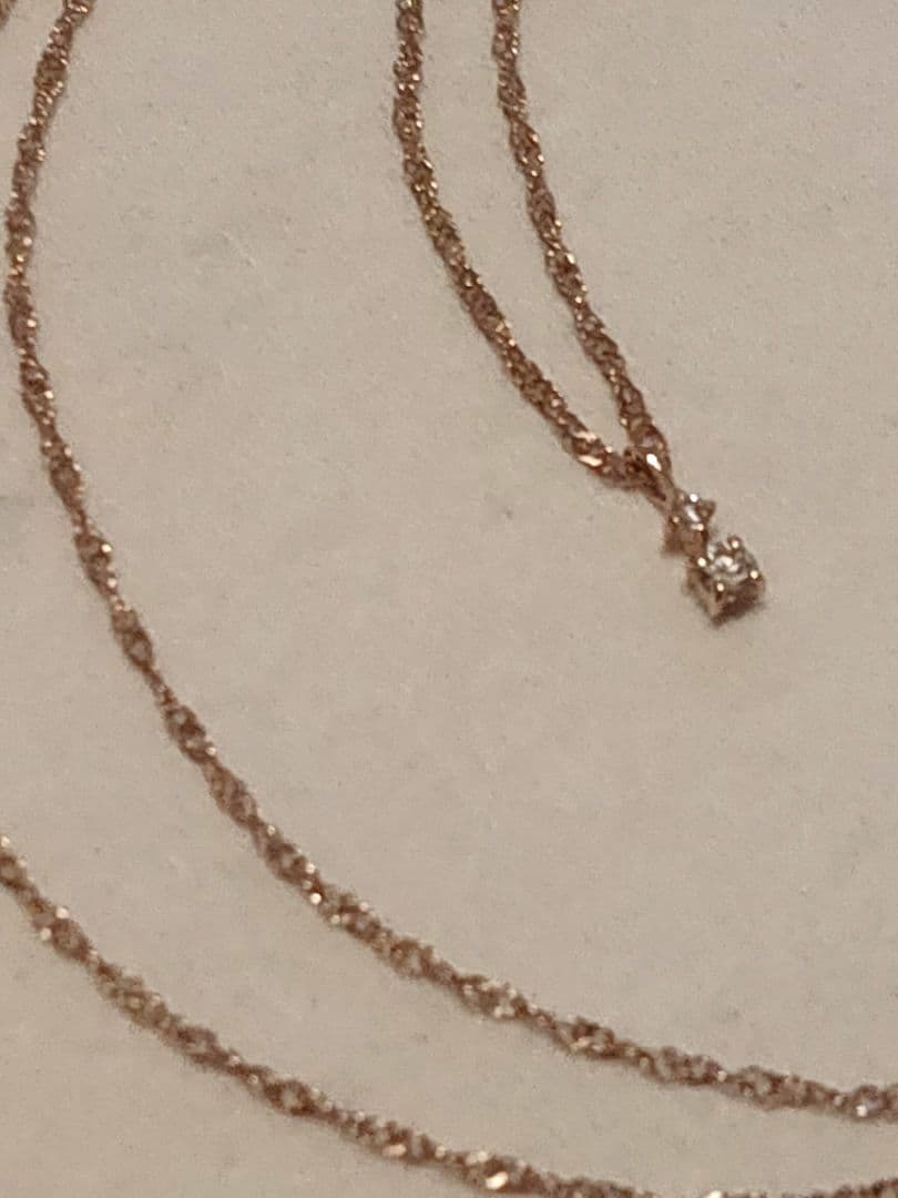 k10 Jouete スクリュー ダイヤモンドネックレス PG 0,03ct