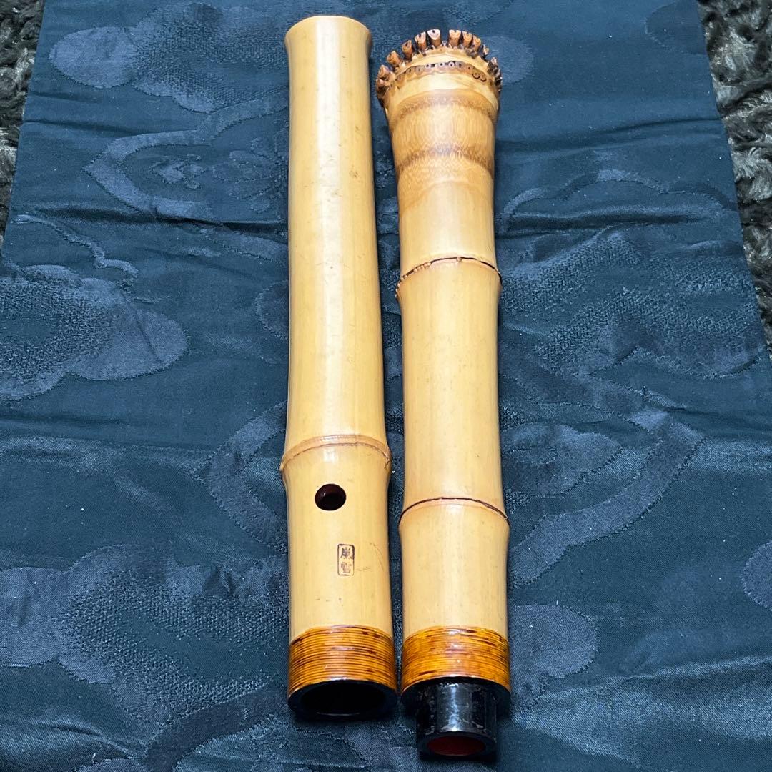 尺八 琴古流 在銘 中継ぎ緩み無し 一尺九寸管 籐巻 【音出し確認済み】格安品