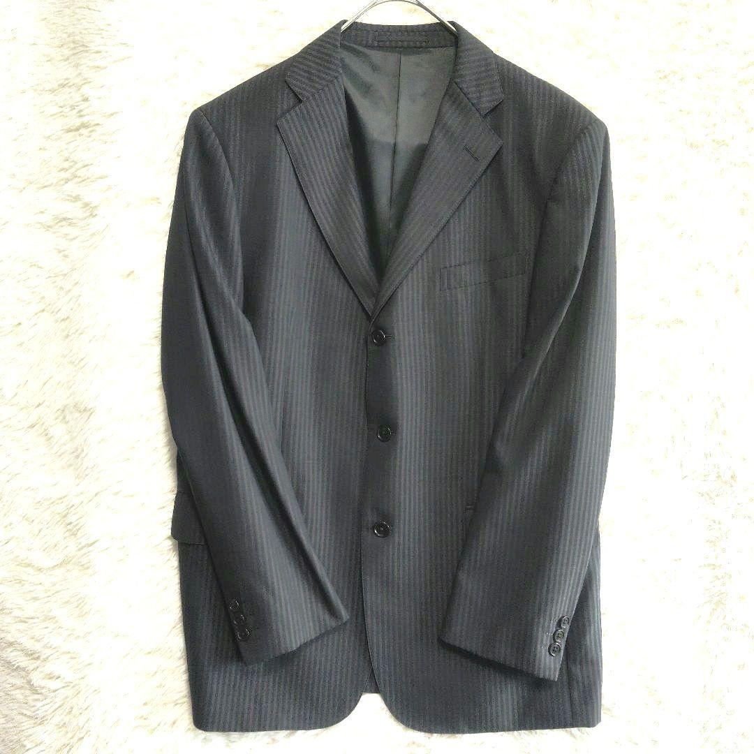 美品 ジェイプレス J.PRESS セットアップ スーツ ストライプ AB7