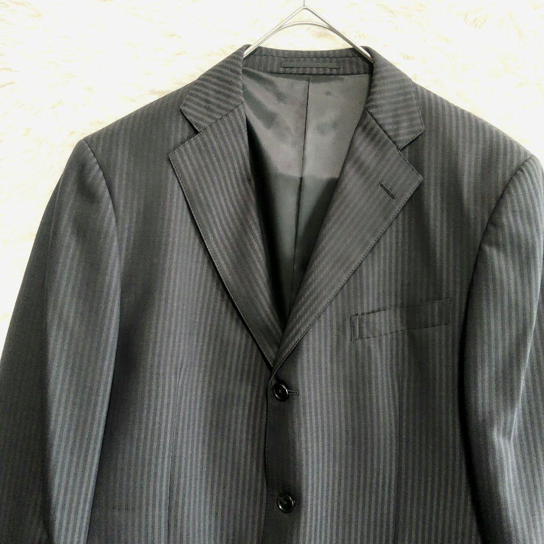 美品 ジェイプレス J.PRESS セットアップ スーツ ストライプ AB7