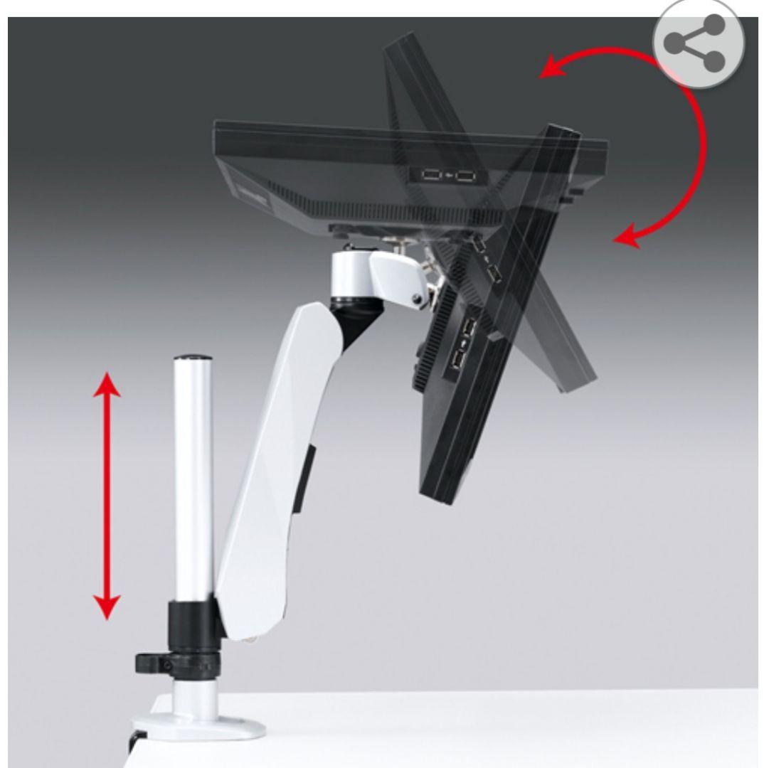 ♣⑦SANWA SUPPLY 水平垂直液晶モニターアーム CR-LA1007