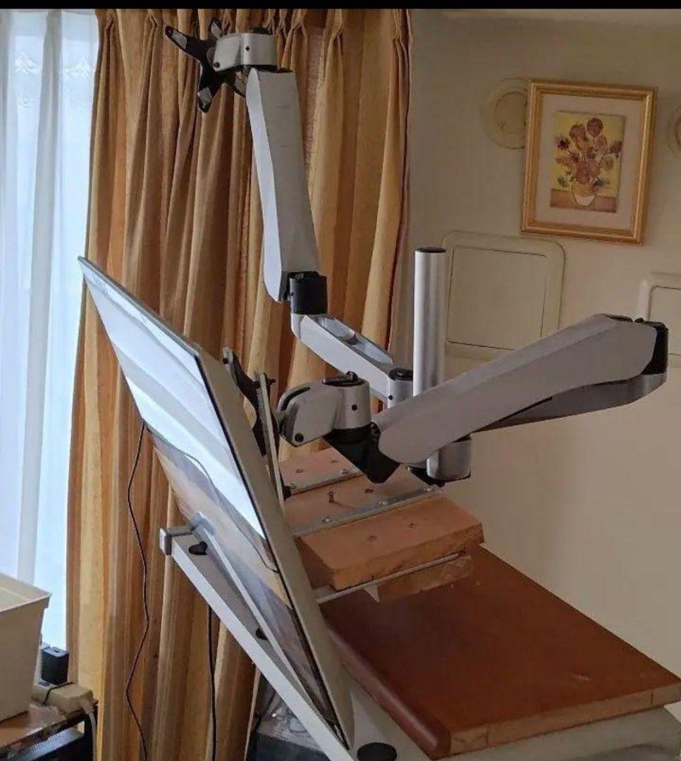 ♣⑦SANWA SUPPLY 水平垂直液晶モニターアーム CR-LA1007