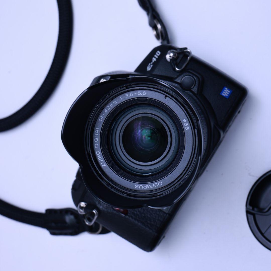 スマホ転送可 OLYMPUS e-410 一眼レフデジタルカメラ 標準望遠レンズ