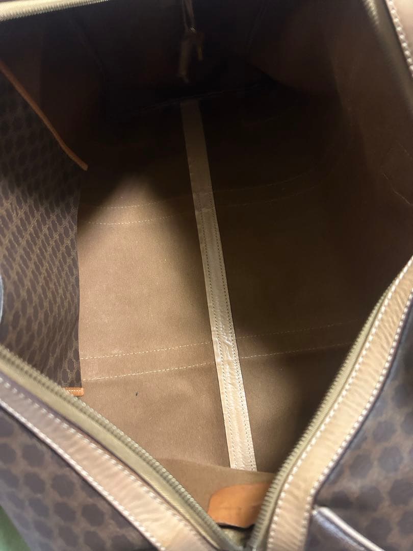 Celine ブラウンレザーボストンバッグ