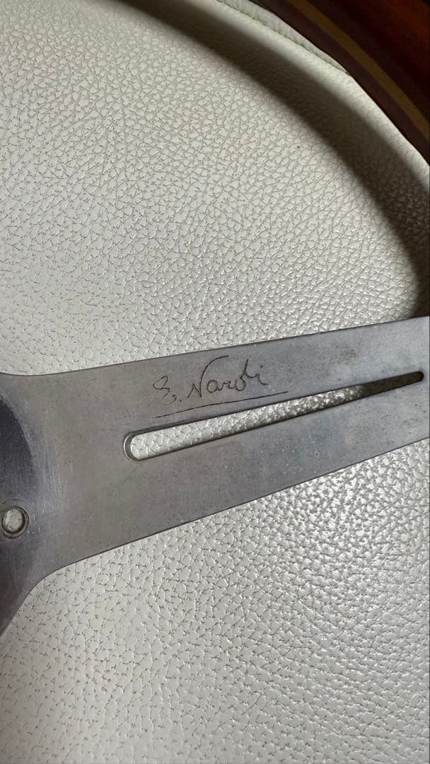 ナルディ　クラッシック　ウッド アルミ 3スポーク ステアリング