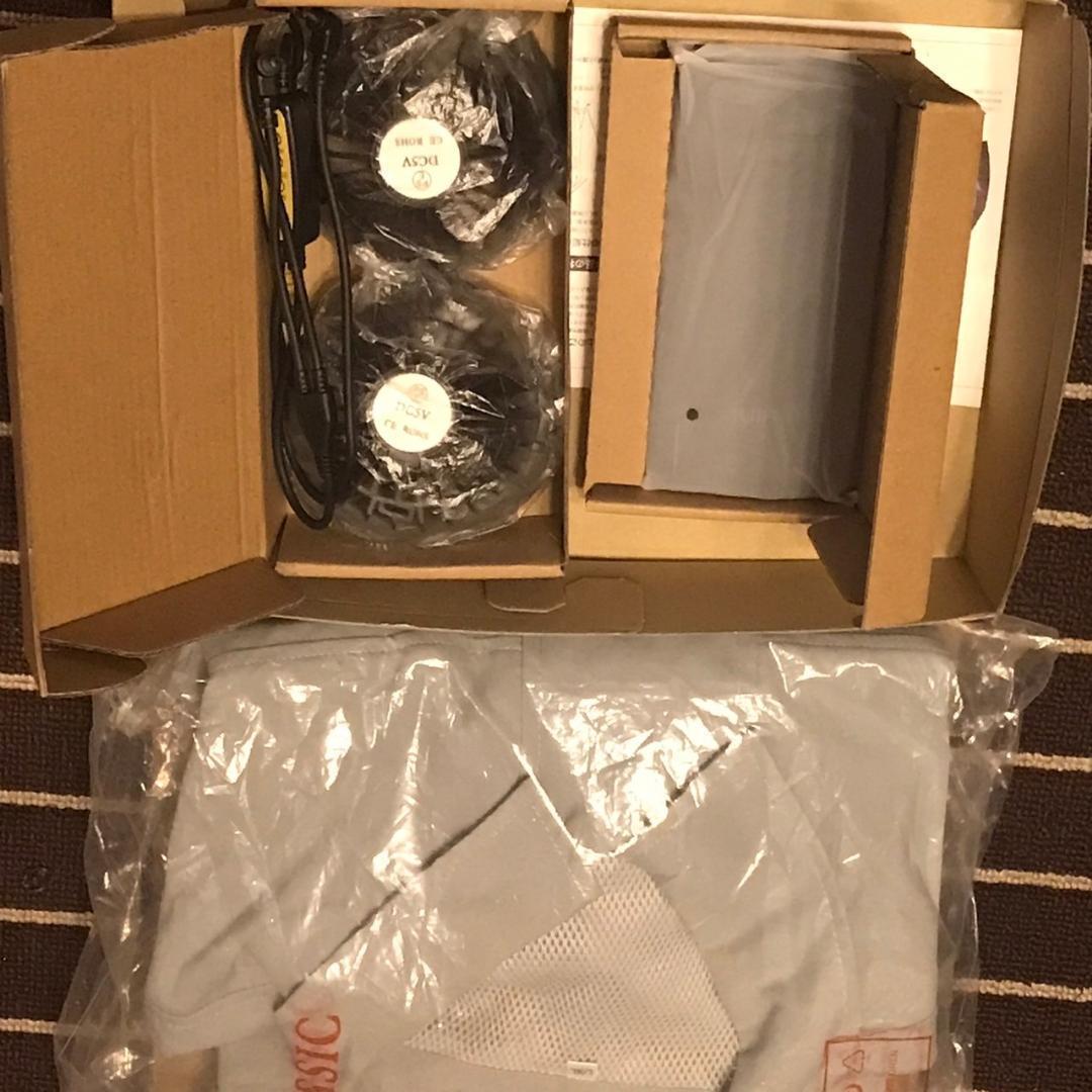 [大容量 ］空調作業服 ファン付き 30000mAh　サイズL