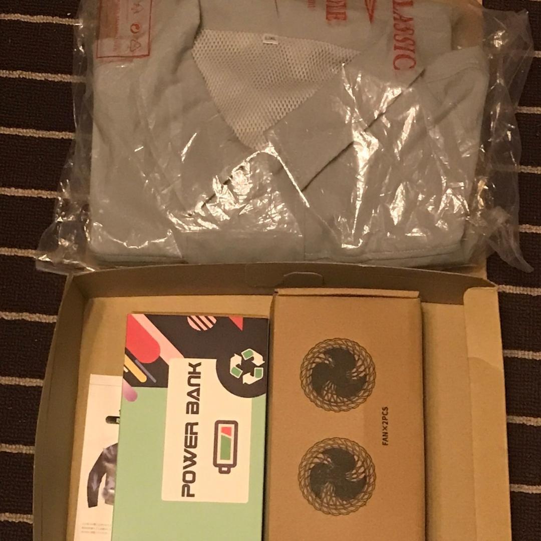 [大容量 ］空調作業服 ファン付き 30000mAh　サイズL