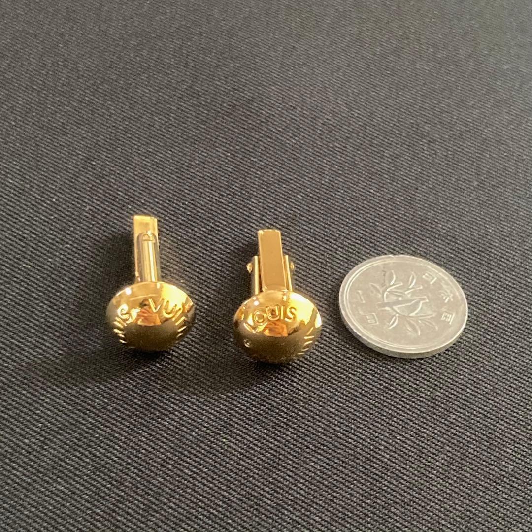最終値下げLOUIS VUITTON ゴールドカフリンクス ケース付き　ヴィトン