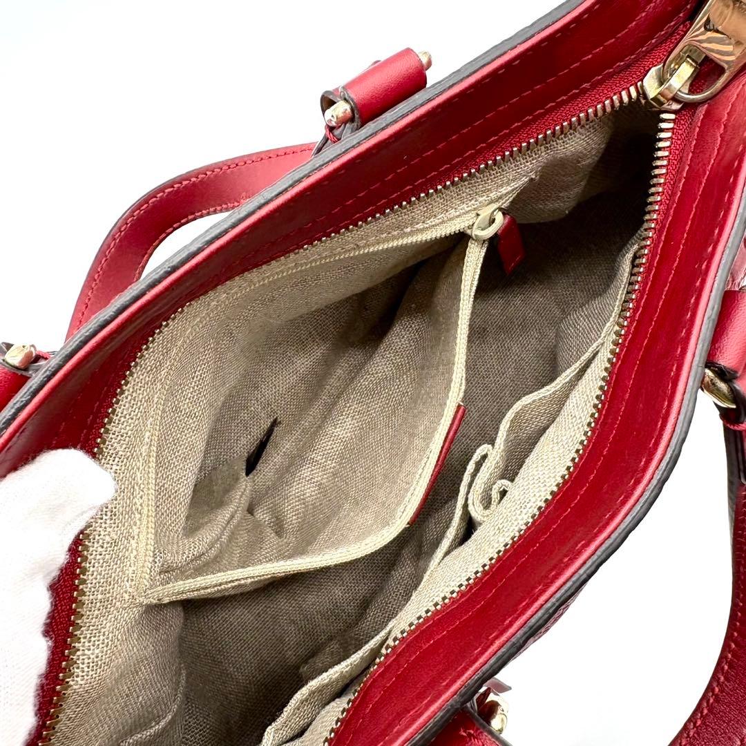 ✨極美品✨グッチ ハンドバッグ 2way GG マイクロシマ インターロッキング