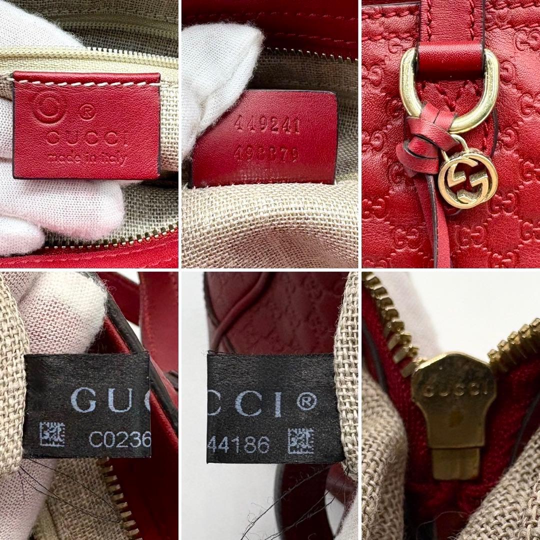 ✨極美品✨グッチ ハンドバッグ 2way GG マイクロシマ インターロッキング