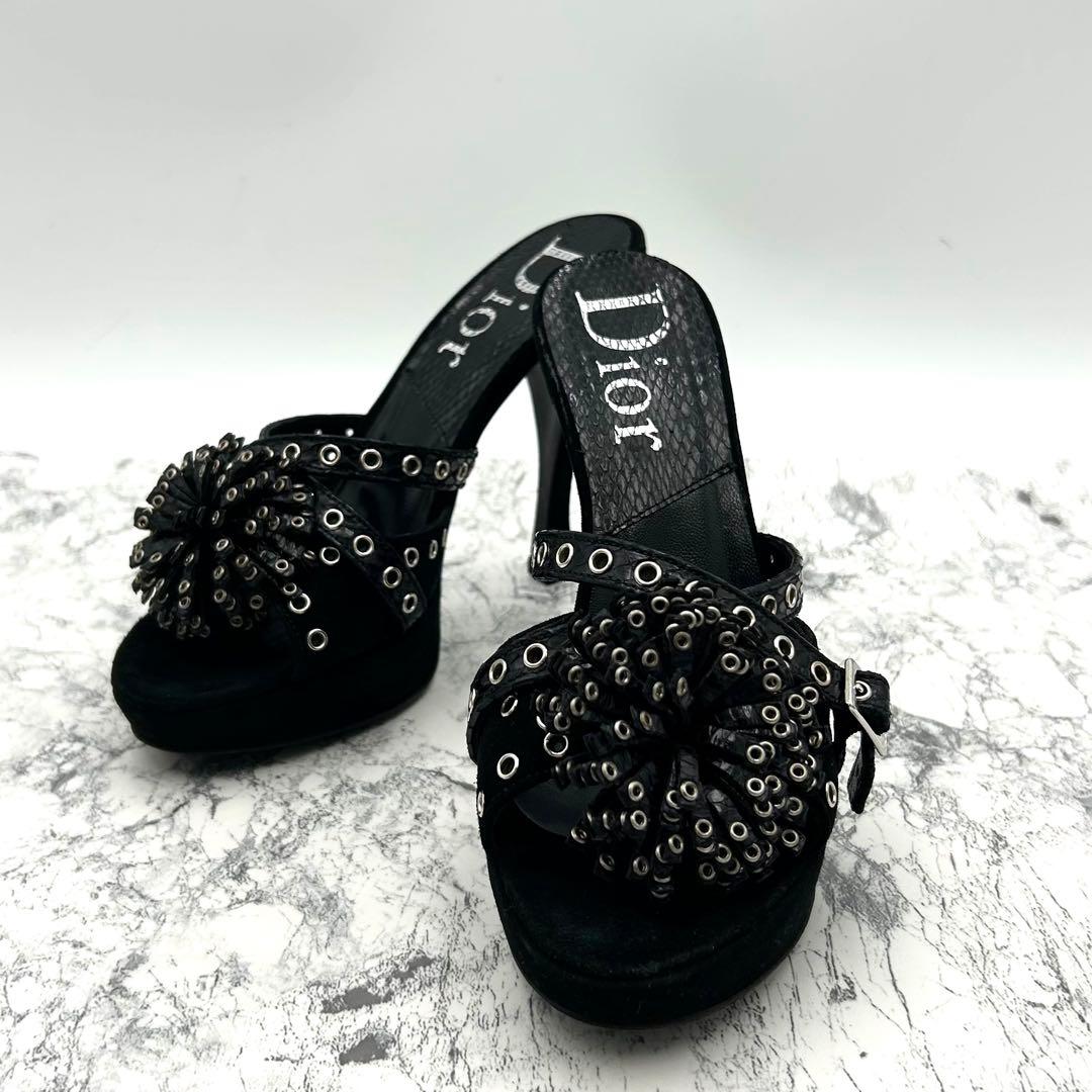 美品✨ Dior ミュール パイソン ベルト