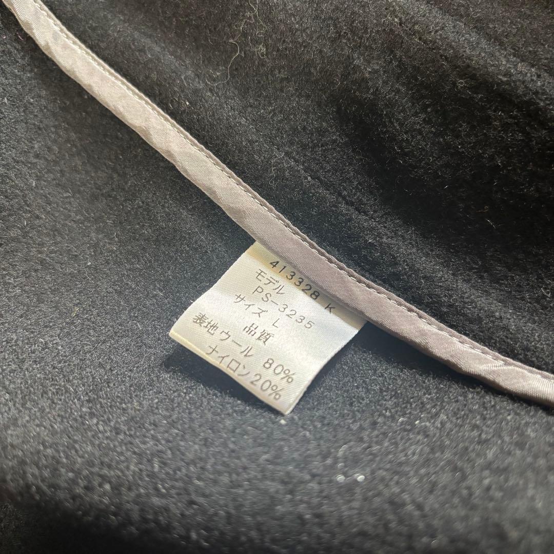 【美品】ポールスミス ダッフルコート 黒　メンズ サイズL