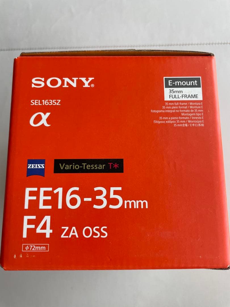ZEISS 16-35mmF4カメラレンズ SONY EマウントSEL1635Z