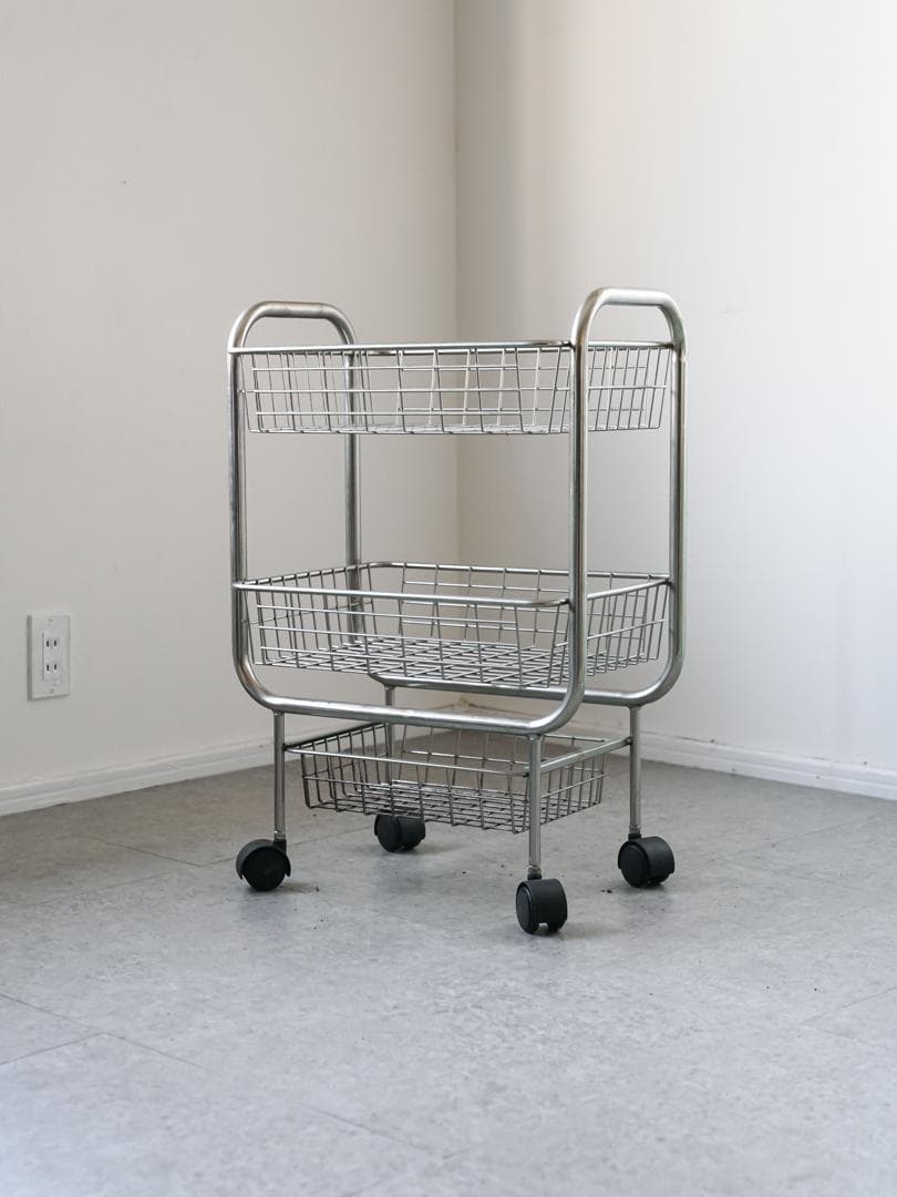 ヴィンテージ ワゴンラック/収納 ミニマル モダン ミッドセンチュリー