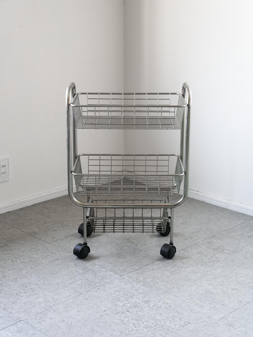 ヴィンテージ ワゴンラック/収納 ミニマル モダン ミッドセンチュリー