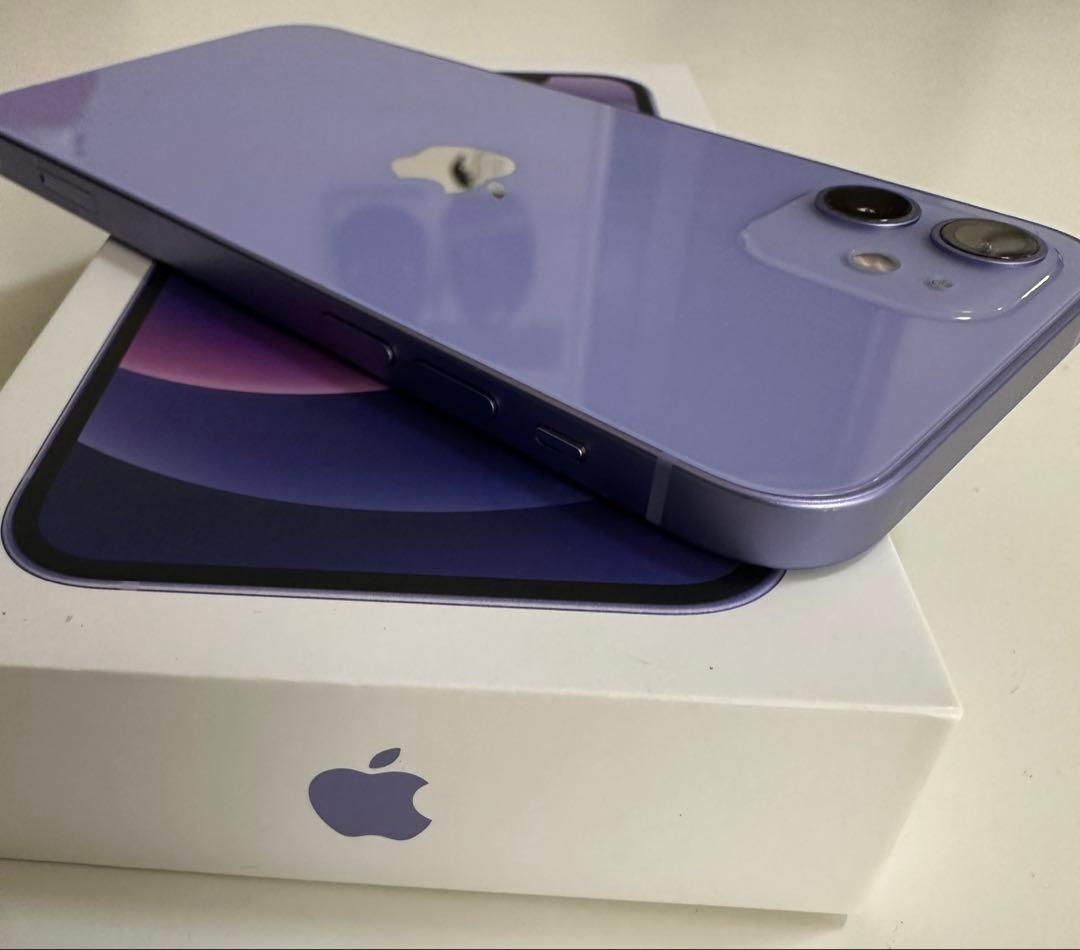 【美品】iPhone12 64GB パープル 83%