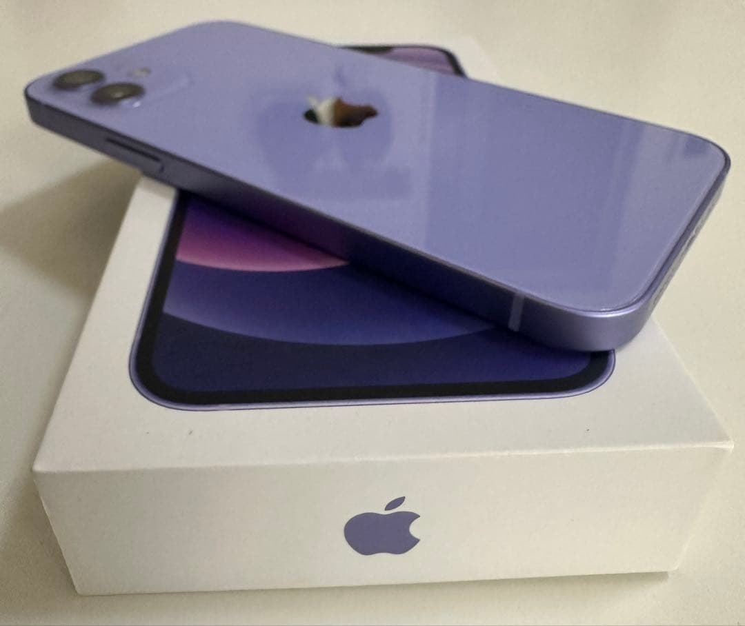 【美品】iPhone12 64GB パープル 83%