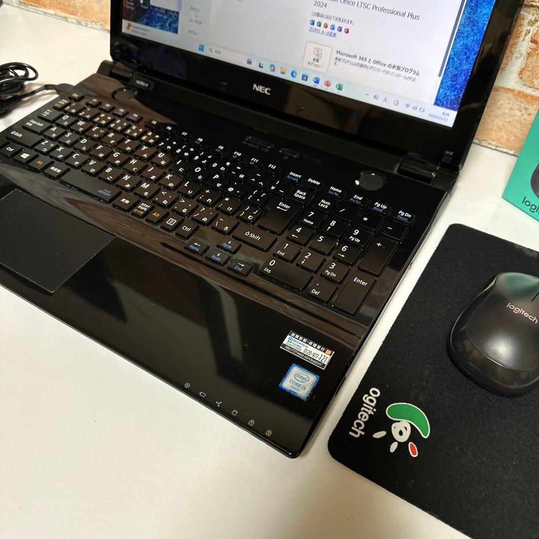 NECノート PC 高速起動SSD WebカメラWindows11 オフィス付