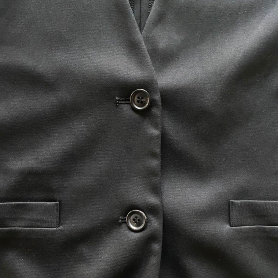 mizuiro ind 黒 ディープVネック ワイドベスト