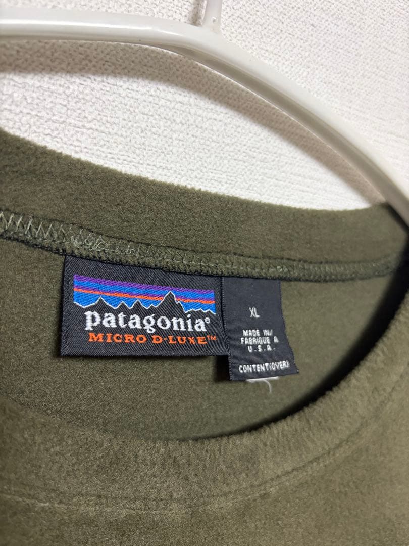 90s USA製 パタゴニア MICRO D-LUXE フリース プルオーバー