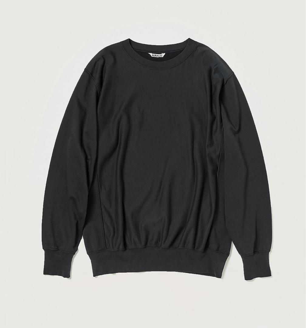 トップス AURALEE ELASTIC HIGH GAUGE SWEAT P/O