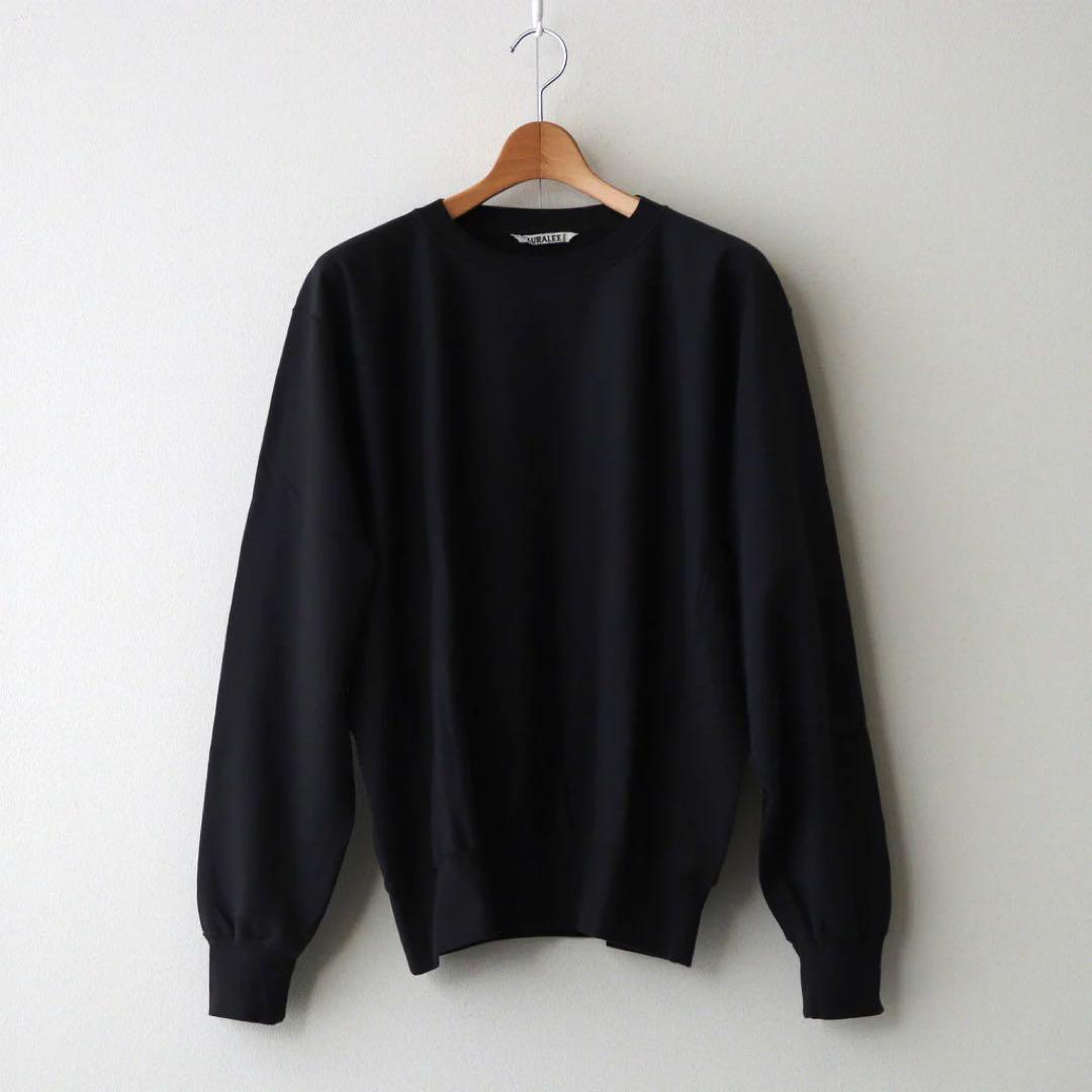 トップス AURALEE ELASTIC HIGH GAUGE SWEAT P/O