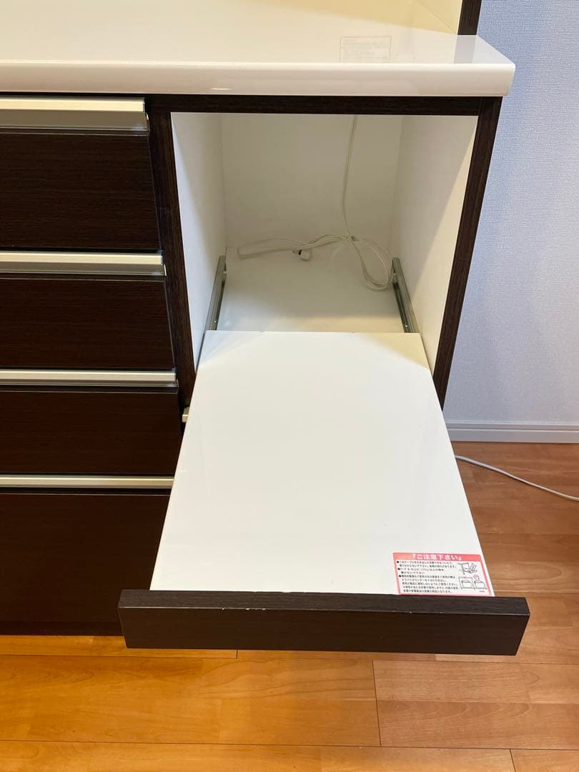 ニトリ食器棚 レジューム 150AG-S DBR /150SH-R DBR