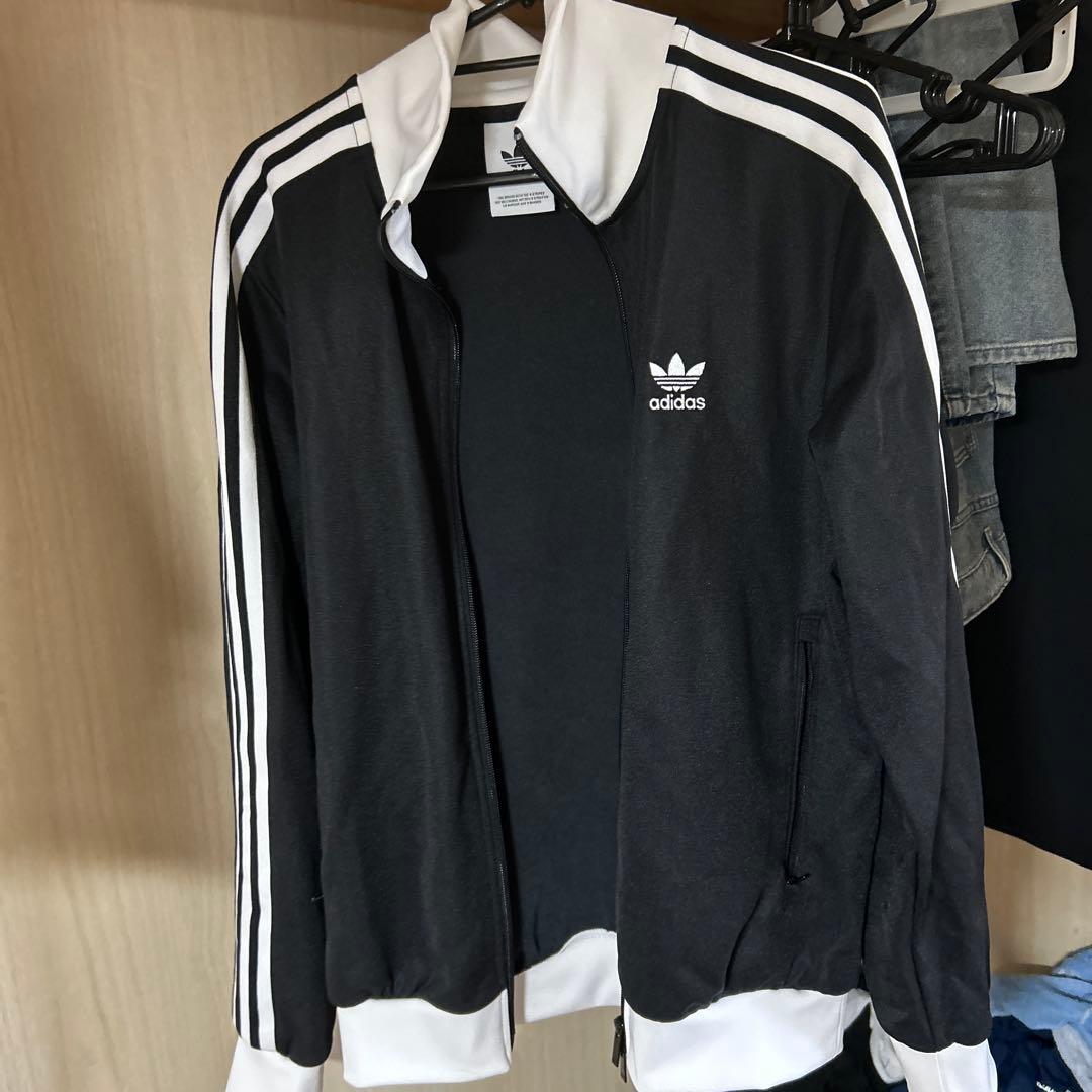 adidas アディダスベッケンバウアーブラック　韓国古着外見至上主義Mサイズ