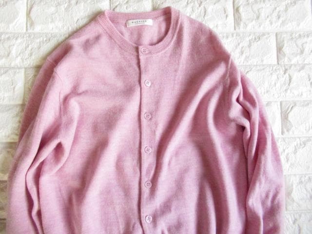 トゥモローランド マカフィー 春 きれい色 上質 ニット カーディガン ピンク
