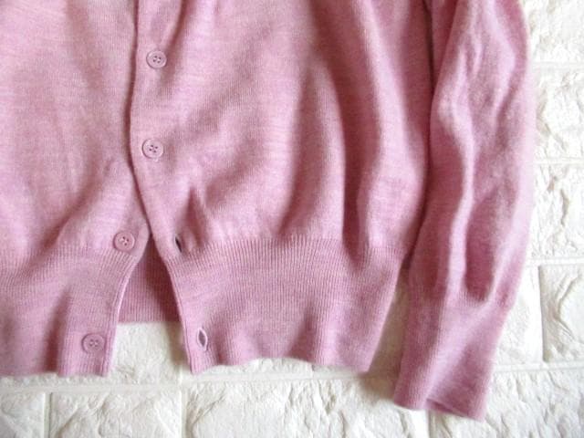 トゥモローランド マカフィー 春 きれい色 上質 ニット カーディガン ピンク