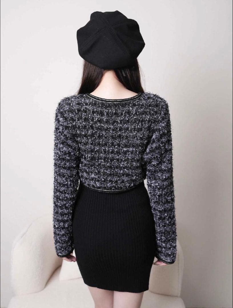 LIP SERVICE リップサービス クラシカルツイードアンサンブルワンピース